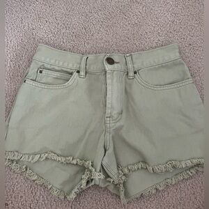 Billabong green jean shorts